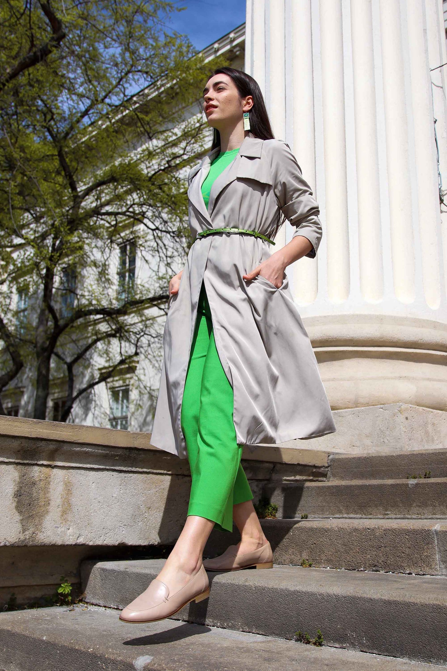 Csatos #01 ▪ metál lime ▪ öv