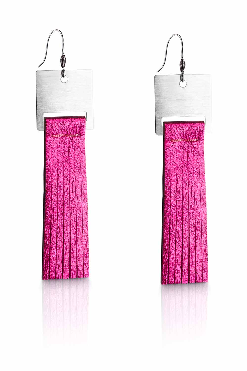 Mini Fringe ▪ metál magenta ▪ fülbevaló